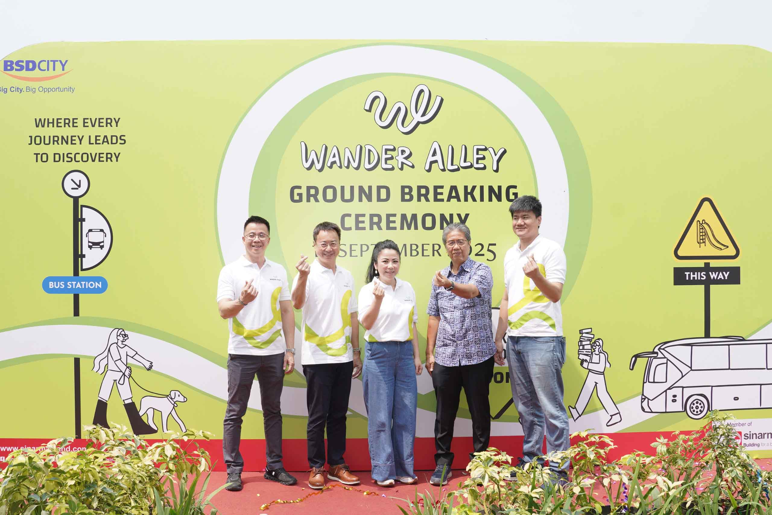 Sinar Mas Land Gelar Groundbreaking Wander Alley, Alfresco Retail dan Urban Hangout Place Terbaru di Kawasan TOD Intermoda BSD City